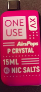 Customer photo of Airscream AirsPops ONE USE XV 15ml Disposable Vape - 5% from Es