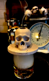 Skull Whiskey Smoker with Torch