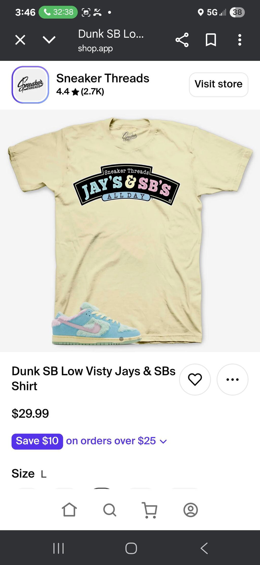 Dunk SB Low Visty Jays & SBs Shirt