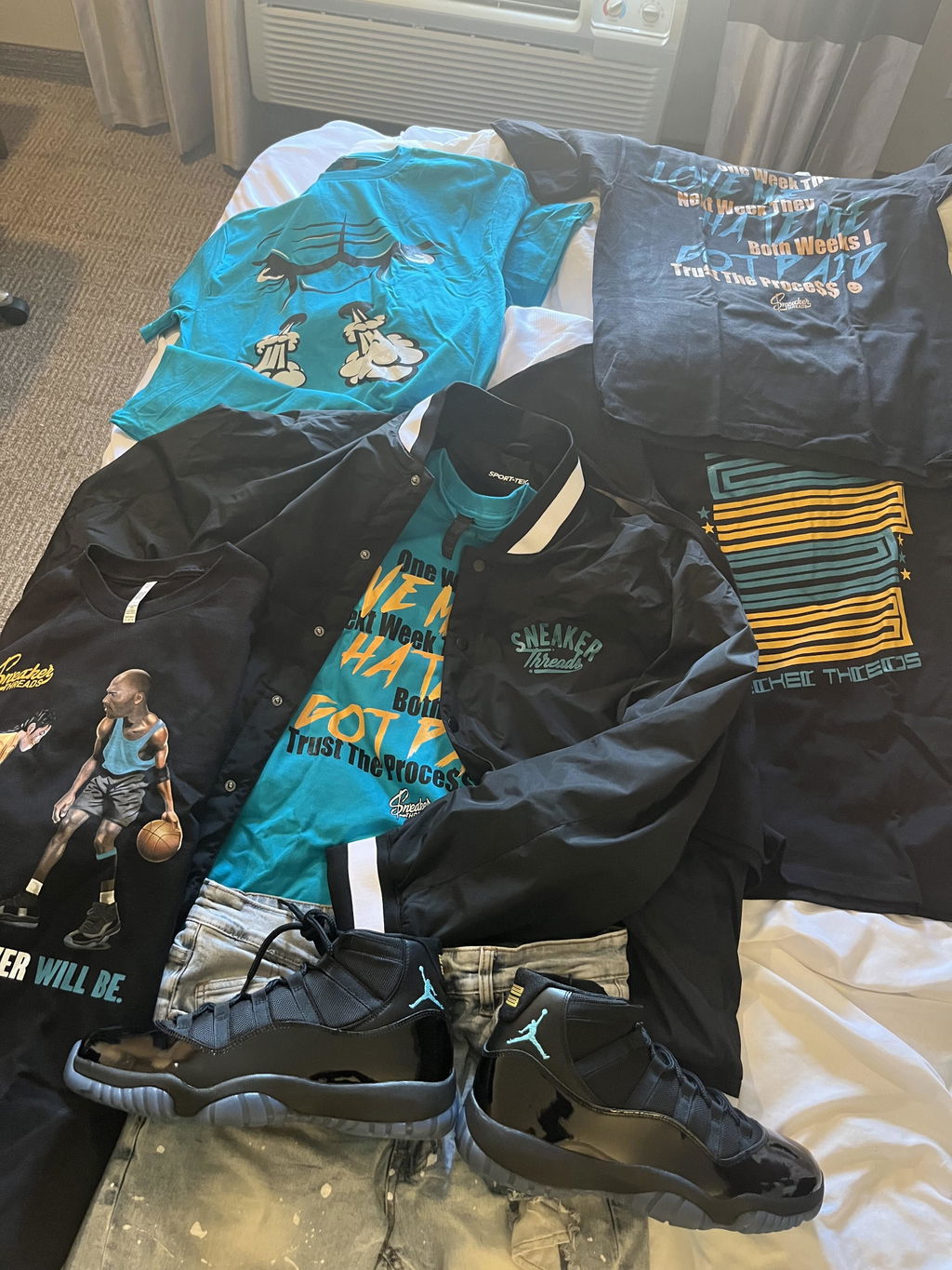 Retro 11 Gamma Blue Raging Face Shirt
