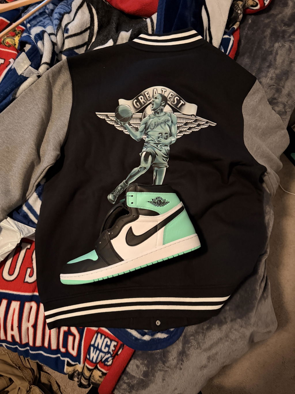 Retro 1 Green Glow Greatest Jacket