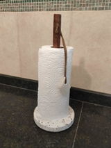 Multi Coloured Terrazzo Kitchen Paper Towel Stand
