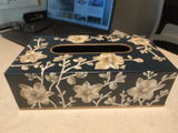 Hand-painted Hibiscus Tissue Box