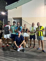 TROFEO PADEL DE RESINA DOS RAQUETAS