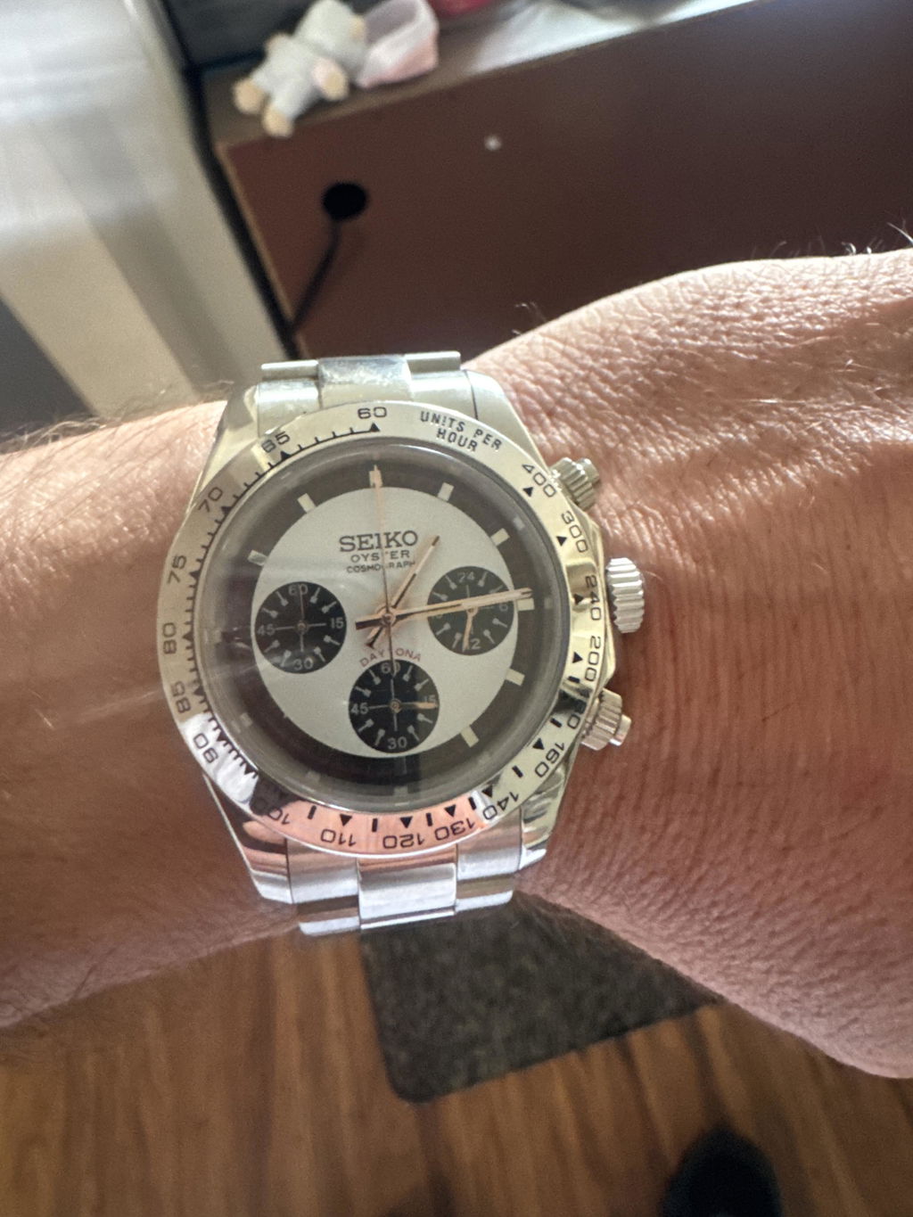 Speedway Mod "White Newman" Chronograph Watch