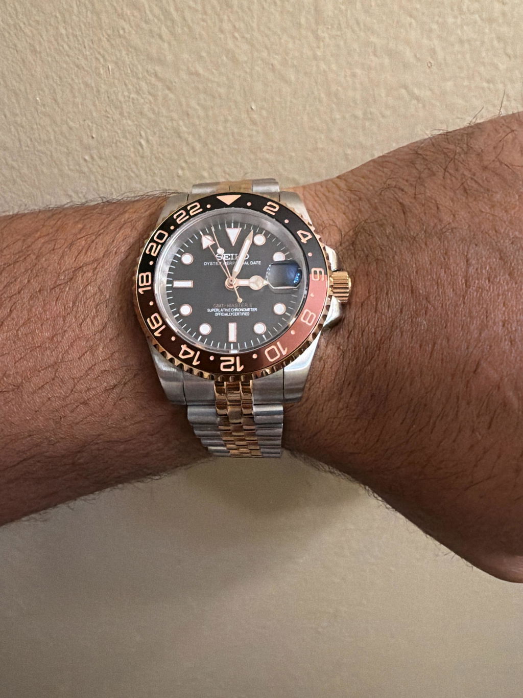 GMT Mod "Rootbeer Two-Tone" Watch
