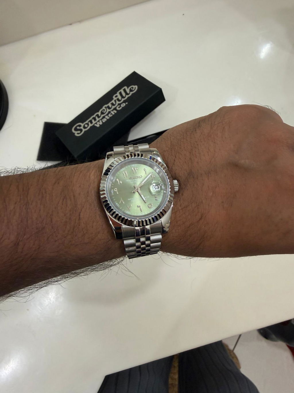 Date Mod "Green Arabic" Watch