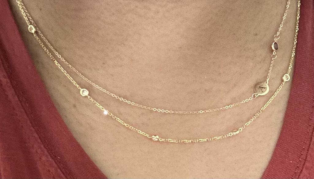 Bezel Diamond Necklace