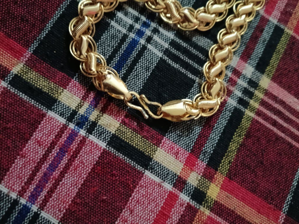 Streamlined Design Gold Plated Kohli Chain for Men - Style F058