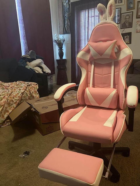 【@gingerdoll101 Recommended】Limited Edition Pink Gaming Chair High Back Chair for Girl Gamer
