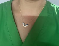 Lant Argint Placat cu Aur 14k Arhanghelul Mihail Mini