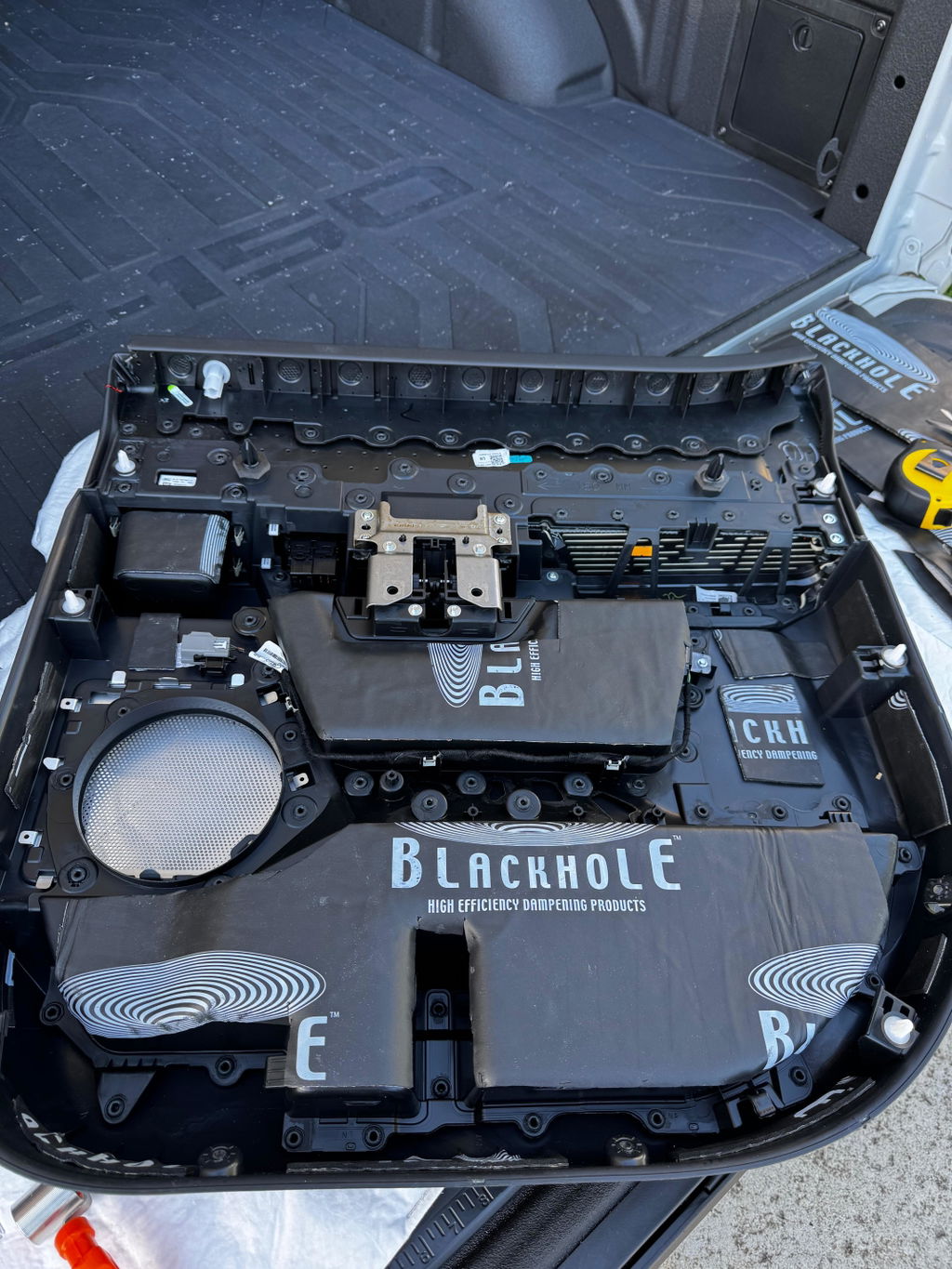 Behind-the-Seat >>> Subwoofer Plug & Play System with Sound Treatment