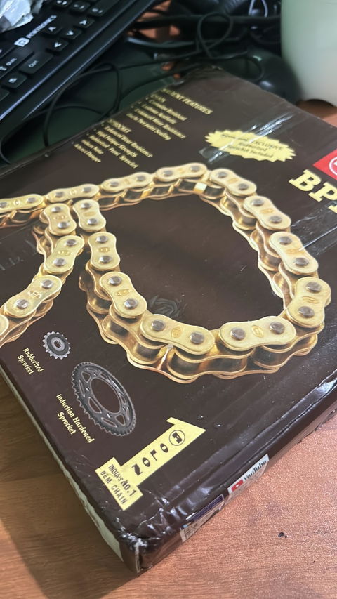 Brass Chain Sprocket Kit for Triumph Speed 400 / Scrambler 400 - KIT HXRC 452NF