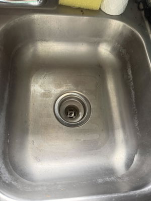 Customer photo of a stainless steel sink