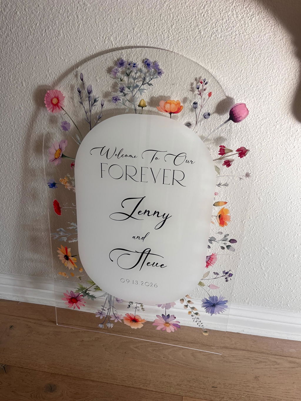 Wedding Welcome Sign, Wildflowers Wedding Sign, Floral Wedding Signage