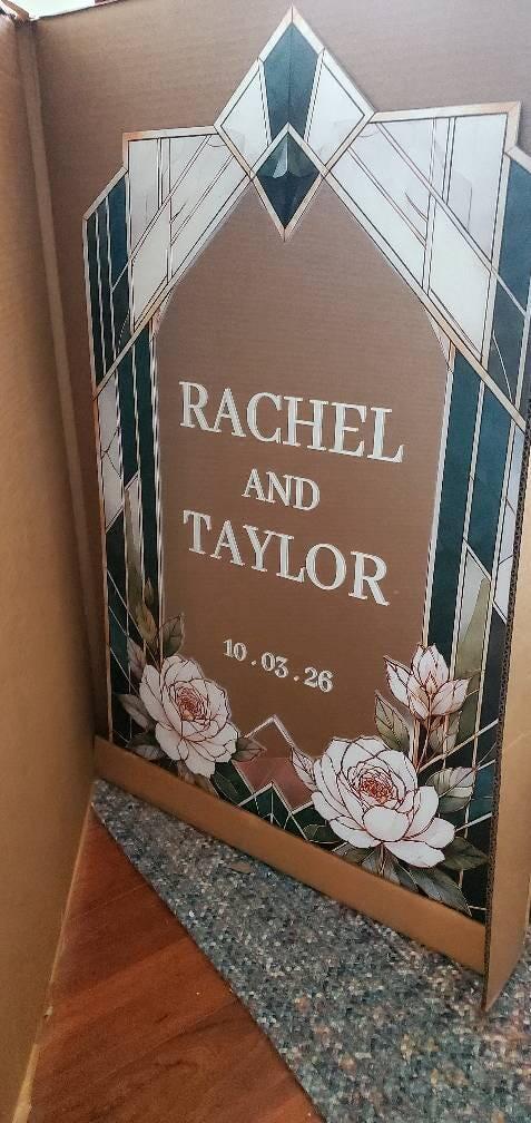 Art Deco Wedding Welcome Sign