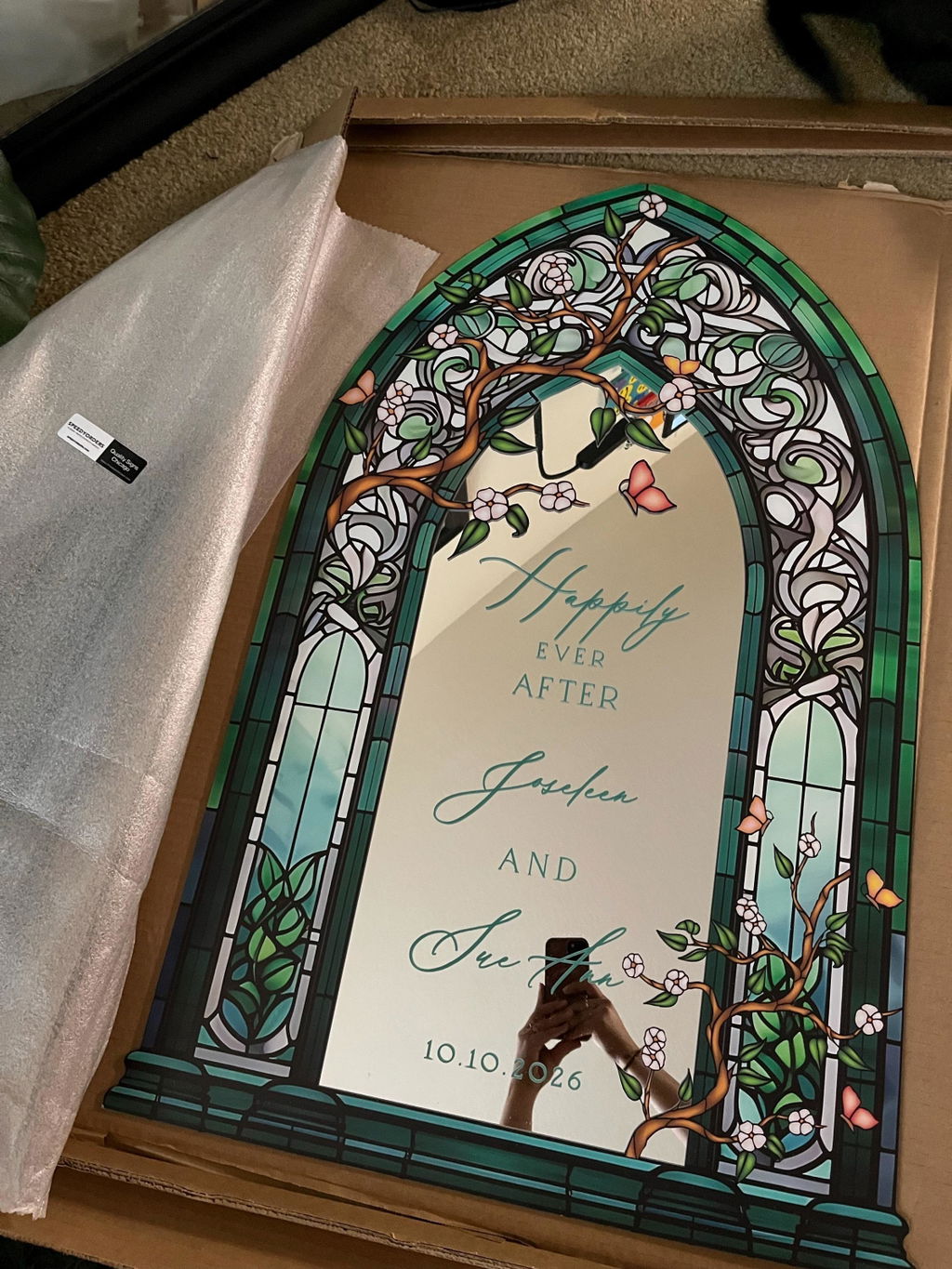 Wedding Table Numbers — Stained Glass