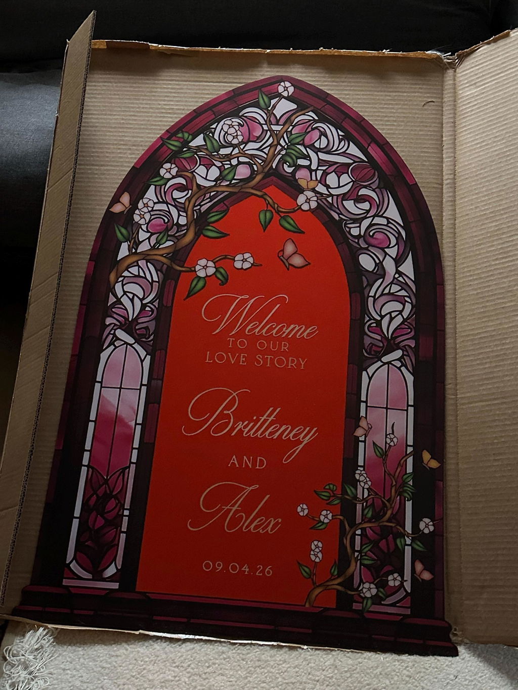 Wedding Table Numbers — Stained Glass