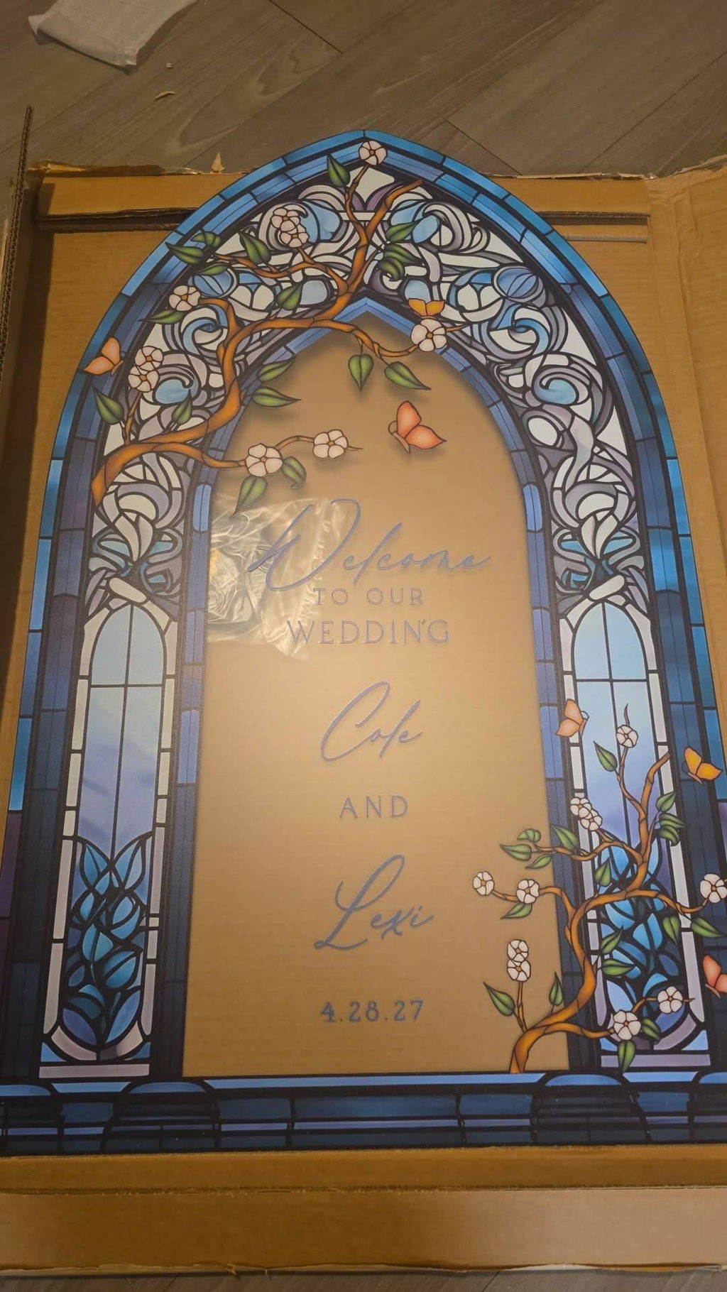 Wedding Table Numbers — Stained Glass
