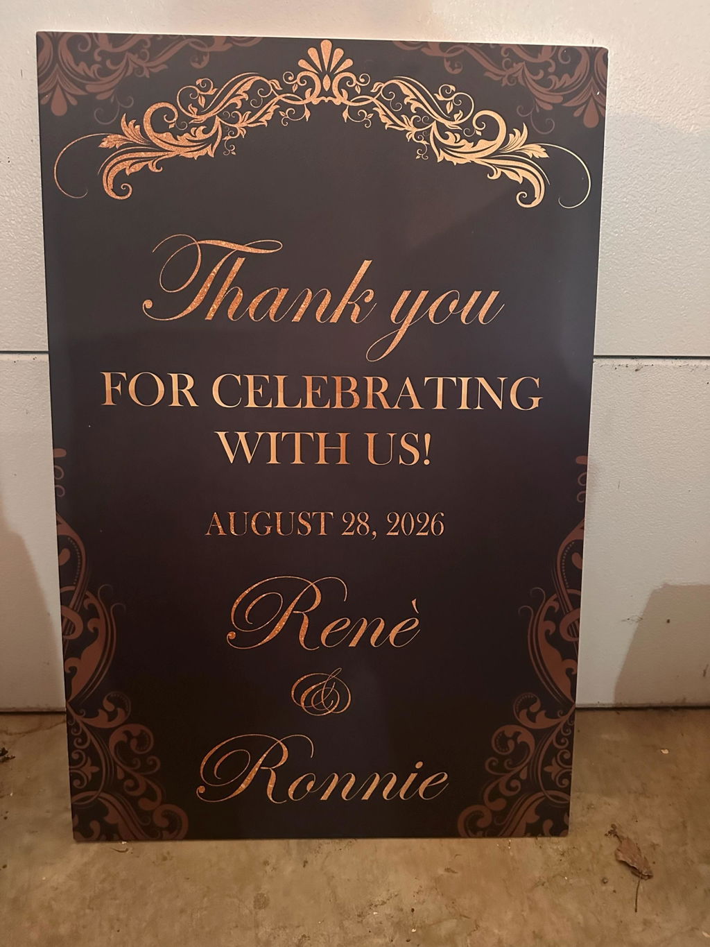 50th Wedding Anniversary Sign