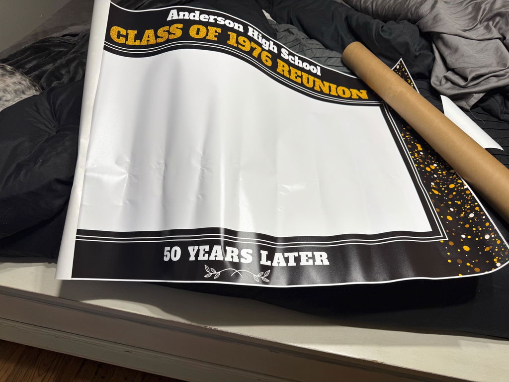 Custom High School Reunion Photo Booth Frame — Class Reunion Selfie Prop