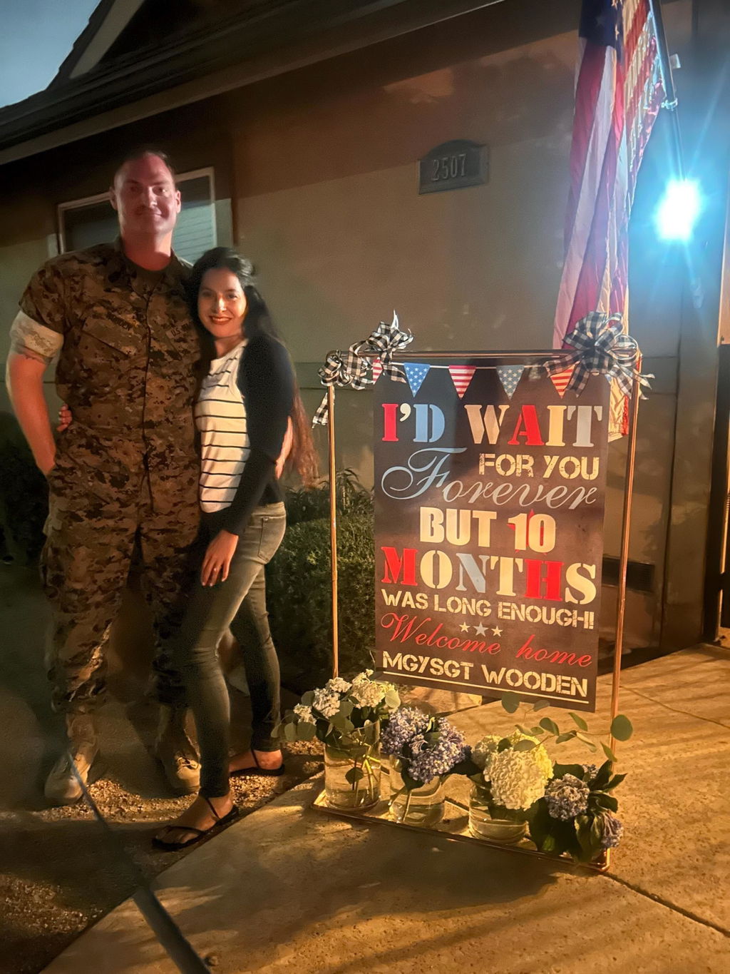 Welcome Home Military Sign - Homecoming Party Banner
