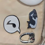 Grey & White Cat Pin