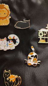 Adorable Black Cat Enamel Pin