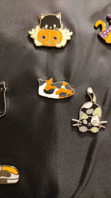 Calico Cat Enamel Pin | Orange, White and Black
