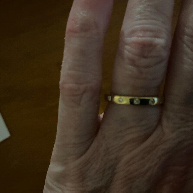 Solid Gold Thick Round Moissanite Wedding Band
