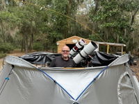 Octans Observatory with Wind Shield and Ground Mat