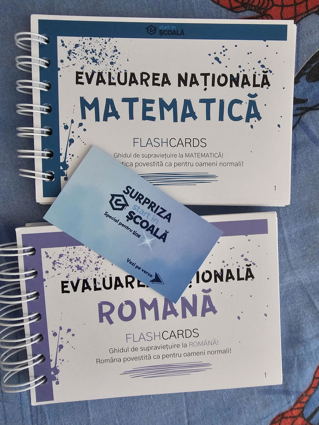 2+1 GRATUIT Evaluare - Flashcard-uri Română + Mate + CADOU:Caiet Exerciții Română
