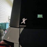 Bigfoot Chase -  Fun Vinyl Decal for Car Windshields