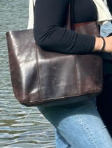 The Taavi Tote | Handcrafted Leather Tote Bag