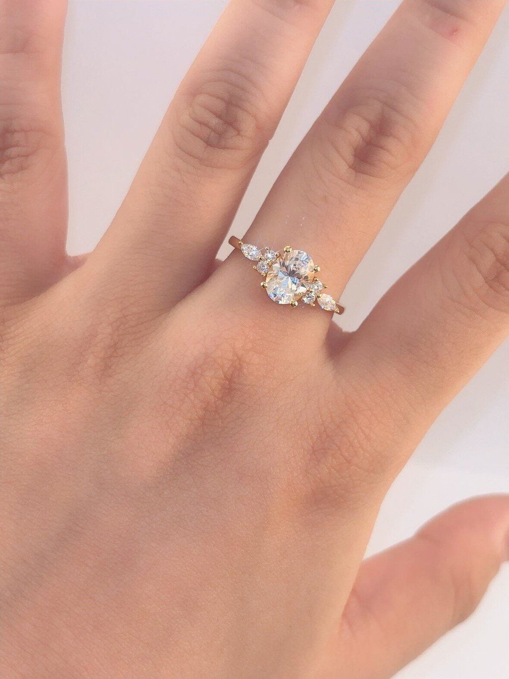 Odette’s Luster | 1.5CT Vintage Oval Diamond Engagement Ring