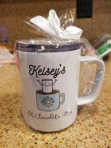 Personalized Hot Chocolate Mug | Blue Design