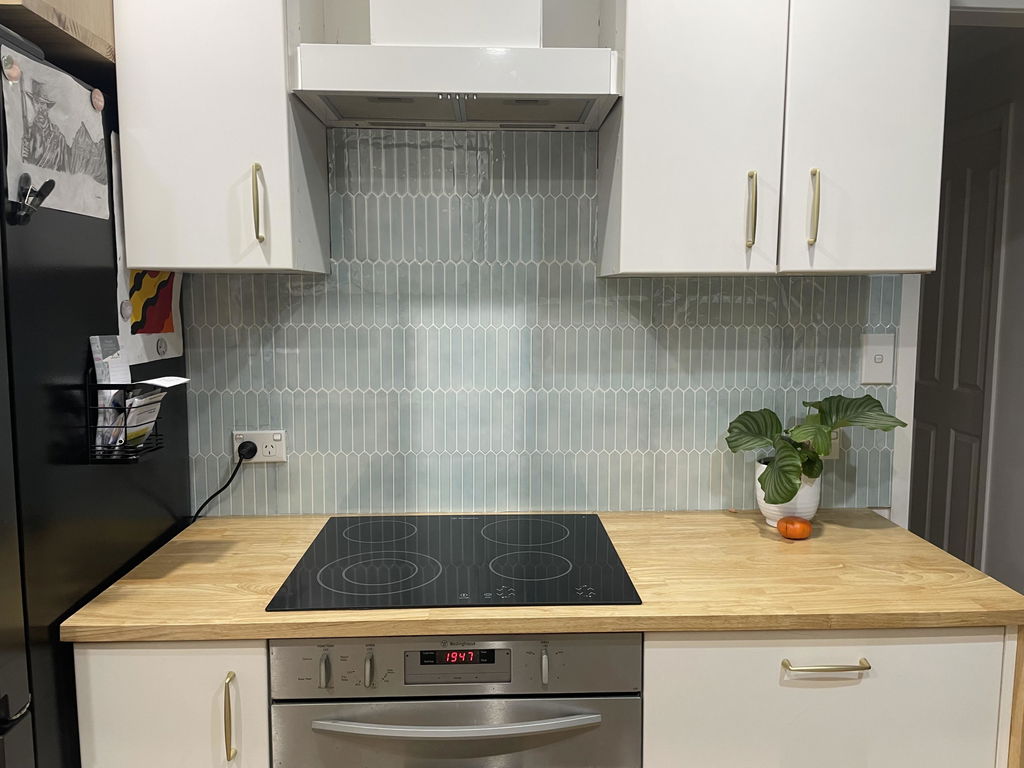 Long Hexagon Stick on Tile - Dusty Green