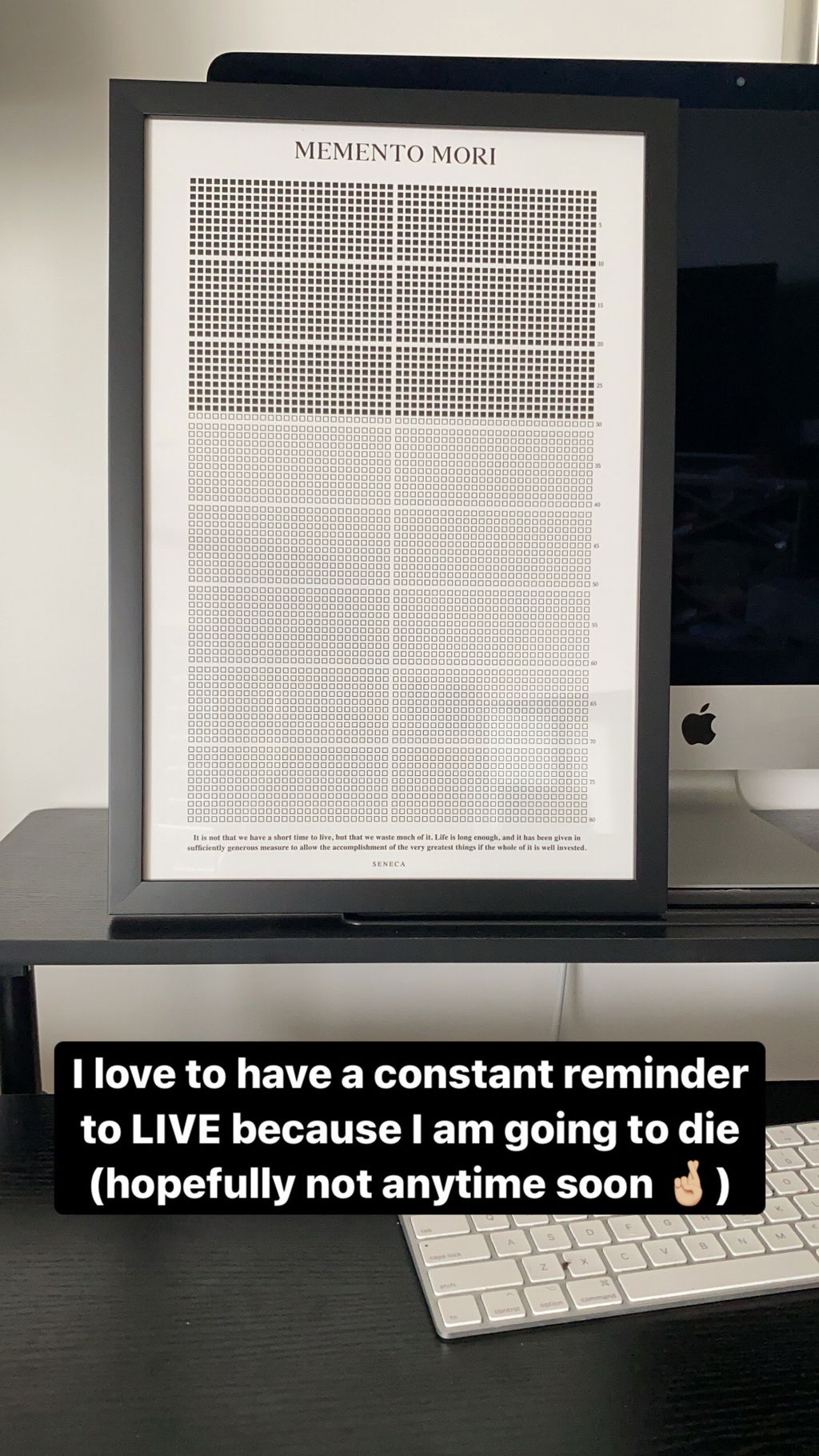 Memento Mori Life Calendar (Framed) (sku: 3369583409472_43988_4398
