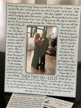 Song Lyrics Print, First Dance Wedding Gift, Father-Daughter Dance, Mother-Son Dance, Love Letter Gift, 5 year anniversary gift
