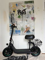 Gyroor C1S - Lightweight Seated E Scooter with Baskets 30 km/h