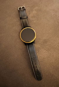 [Quick Release] Padded Leather - Black | White Stitching
