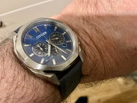 [Quick Release] Padded Leather - Navy Blue