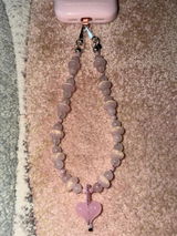 Rosewater Quartz Wristlet Phone Chain | String Ting® – String Ting