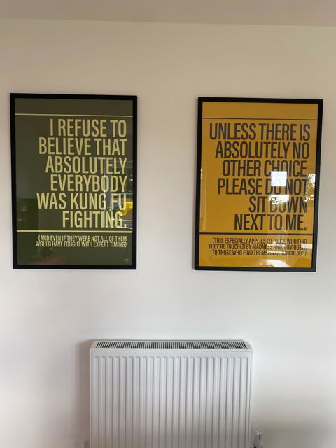 Sit Down James Alternative Music Lyrics Print | UK Wall Art