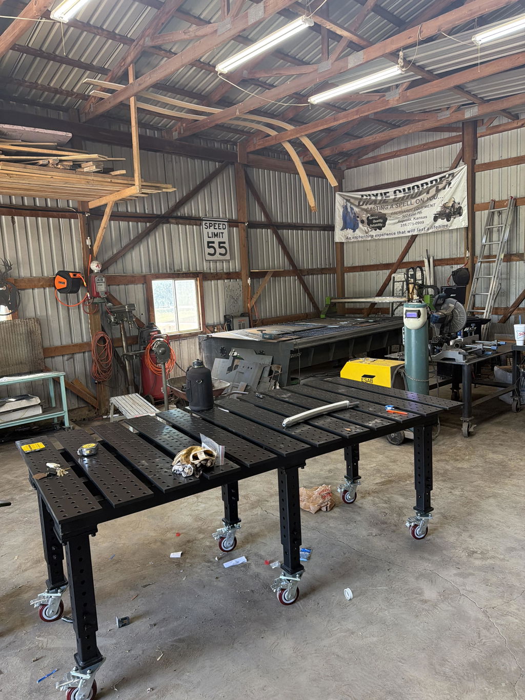 MAX Slotted 8' x 4' (94" x 46") Table, 5/8" System