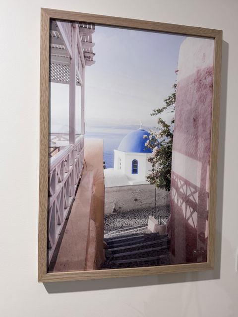 Sunshine in Santorini Island Wall Art
