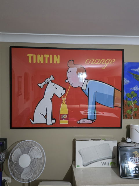 Orange Soda TinTin Wall Art Print