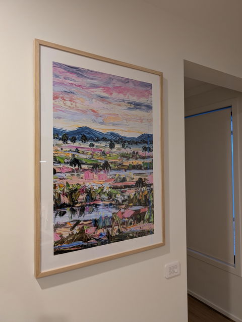 Pink Plains By Angela Hawkey