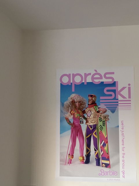 Barbie Apres Ski Retro Print