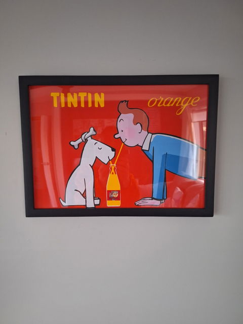 Orange Soda TinTin | Art & Canvas Print